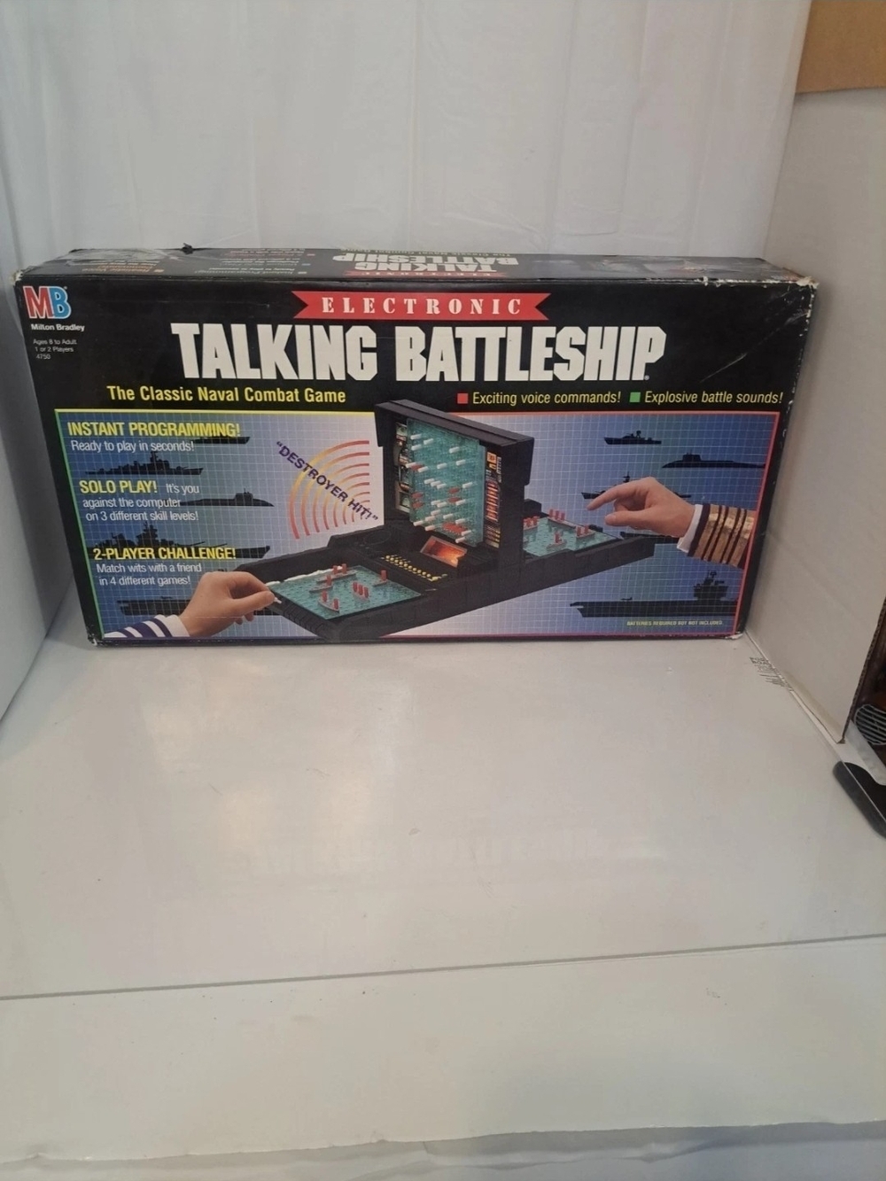 1989 Electronic Talking Battleship Naval Combat Game Milton Bradley Complete